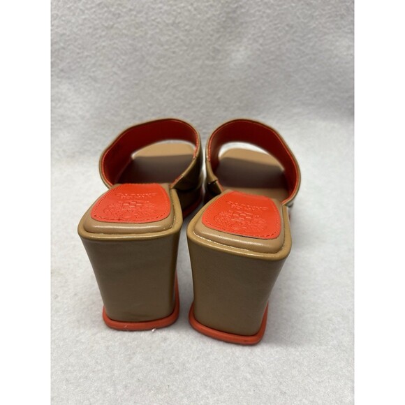 Vince Camuto Platform Slide Sandals Falivda Maple Size 9 Leather NWOT - Picture 4 of 6